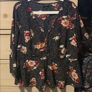 Torrid floral blouse
